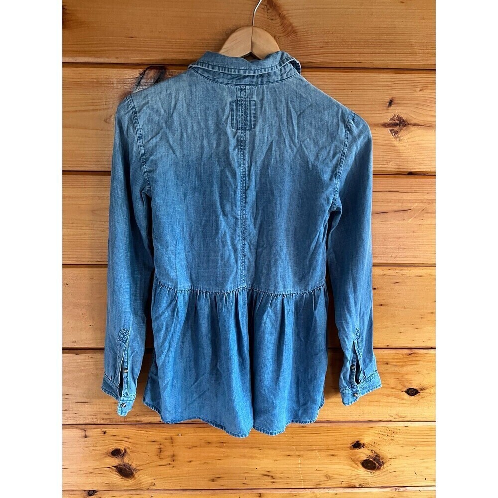American Eagle Women's Babydoll Denim Top Size XXS - Picture 6 of 6
